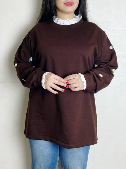 بلوز خامه دوزي سارا(سایز بزرگ) کد 641