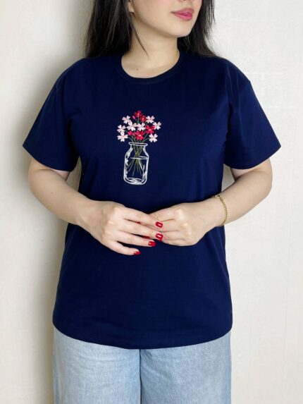 تیشرت گلدوزی گلدان کد 616