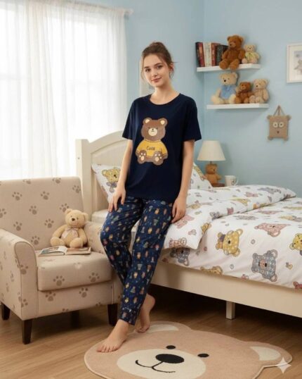 ست تیشرت و شلوار فانتزی کد 704