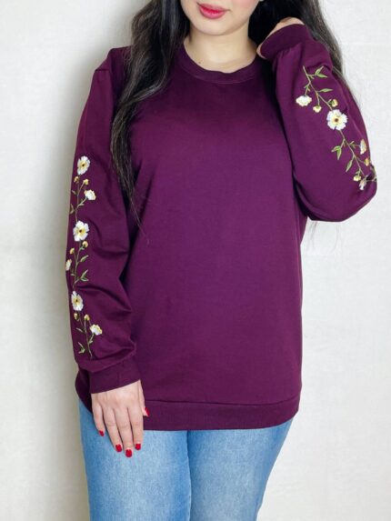 دورس آستین گلدوزی زمرد کد 705