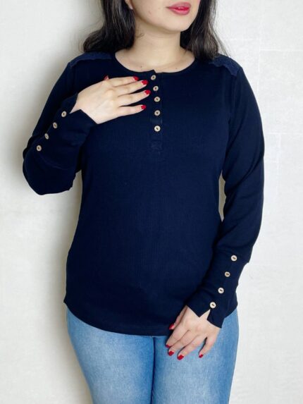 بلوز گپ سرشانه گیپور کد 712