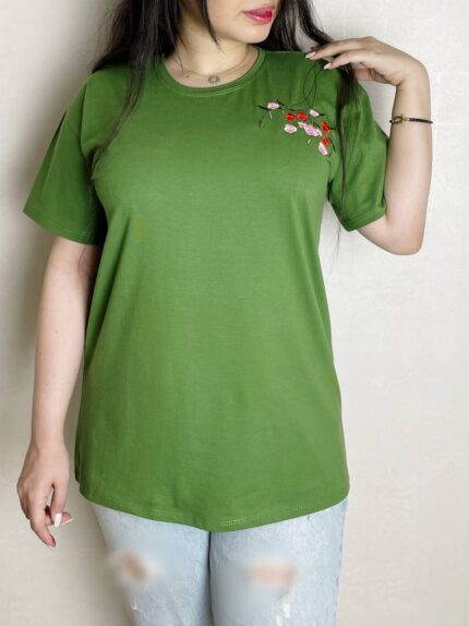 تیشرت گلدوزی ارکیده کد 718