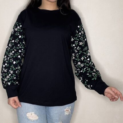 بلوز آستین پفک آیسان کد 859