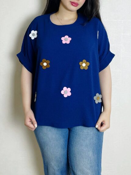 تیشرت پفکی گل برجسته کد 860