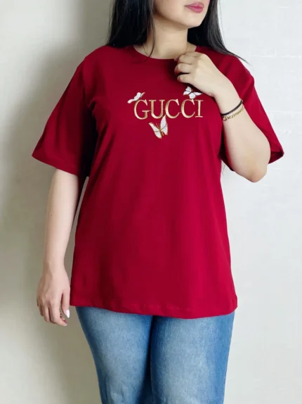تیشرت گلدوزي GUCCI(سایز بزرگ)  كد 1037