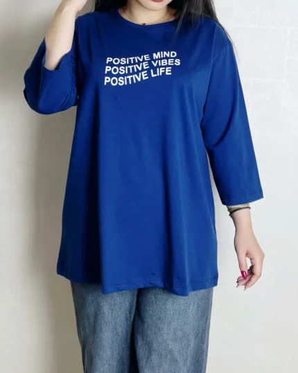 تیشرت لانگ Positive کد 1059