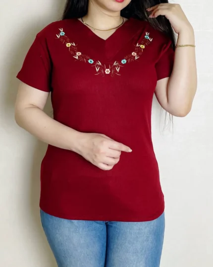 تيشرت گلدوزی مریم کد 1085