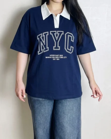 تیشرت یقه دار NYC کد 1041