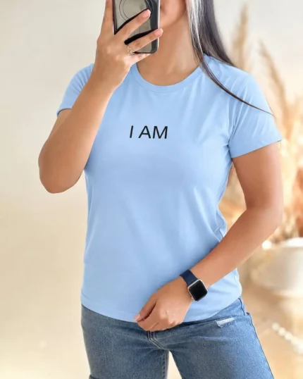 تیشرت نخپنبه I AM کد 1048